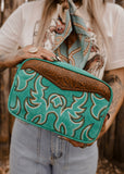 The Amarillo Nights Crossbody Bag in Turquoise
