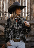 desert_rider_sweater_western_cowgirls_cowboys_cactus_metallic_silver_black_mack_and_co_designs_australia