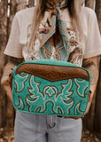 The Amarillo Nights Crossbody Bag in Turquoise