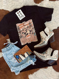 ride_or_die_rodeo_cowboy_bucking_bronco_desert_cowgirl_western_punchy_graphic_tee_tshirt_t-shirt_mack_and_co_designs_australia