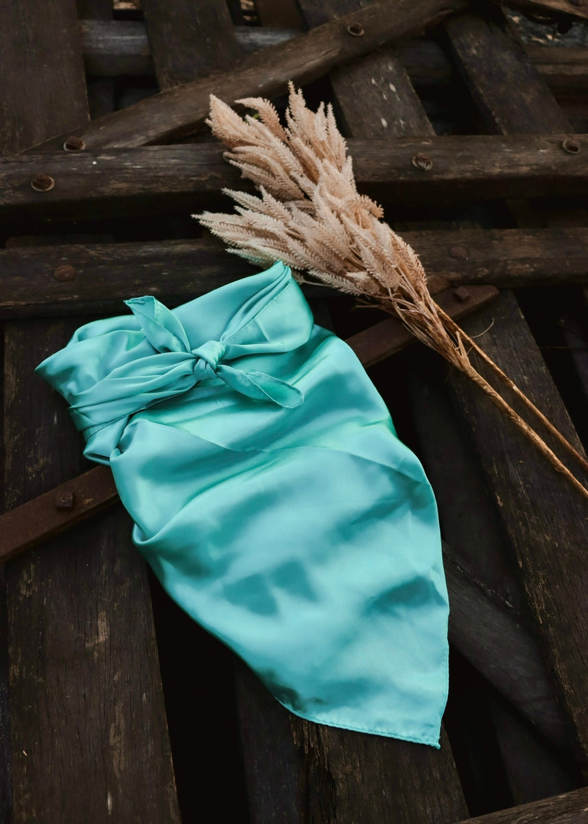 Turquoise Wild Rag | Mack & Co Designs Australia