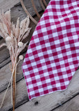 rodeo_western_fashion_handmade_handcrafted_concho_scarfslide_slide_wildrag_wild_rag_neck_scarf_tie_necktie_scarves_bucking_bronco_campdraft_barrel_racing_racer_linen_gingham_pink_magenta_cowgirl_mack_and_co_designs_australia