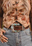The Pecos Buckle in Blue