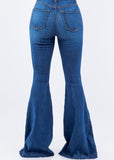 Gracelyn Bell Bottom Jeans in Mid Wash