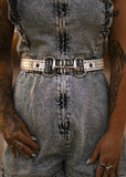 The Horse Bit Belt in Cremello