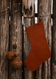 The Cowhide Christmas Stocking