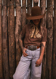 Red Dirt Hat Co. Tooled Leather Tee