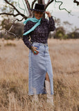 the_tombstone_aztec_blouse_arena_shirt_turquoise_kingman_concho_pearl_snap_button_down_plisse_monochrome_barrel_racer_womens_mack_and_co_designs_australia