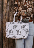 The Longhorn Icon Quilted Tote Bag