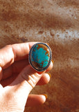 Desert Day & Night Storyteller Ring Size 8 - Royston Turquoise