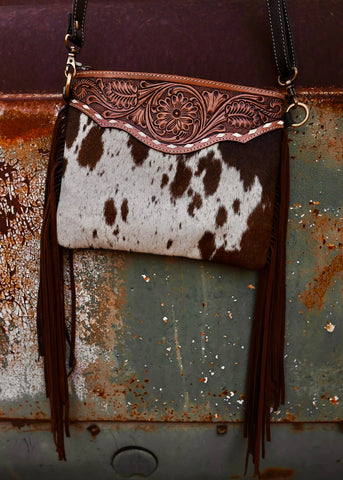 Laylah Cowhide Crossbody Bag