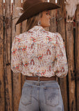 The Roping Cowboy Blouse