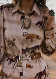 The Painted Pony Shirt Dress