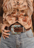 The Pecos Buckle in Blue