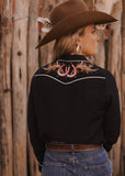The Vaquera Blouse in Black