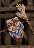 rodeo_western_fashion_silk_satin_paisley_copper_handmade_handcrafted_concho_scarfslide_slide_wildrag_wild_rag_neck_scarf_tie_necktie_floral_scarves_bucking_bronco_campdraft_barrel_racing_racer_linen_cutting_gingham_paisley_cowgirl_mack_and_co_designs_australia