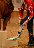 lucky_chuck_western_performance_socks_vintage_cowboys_cowgirls_rodeos_lucky_leopard_diva_horse_shoes_hemp_compression_america_usa_mack_and_co_designs_australia