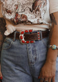 The Pecos Buckle in Red