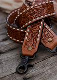 american_darling_tooled_leather_handpainted_buckstitch_handbag_bag_strap_western_rodeo_cowgirl_mack_and_co_designs_australia