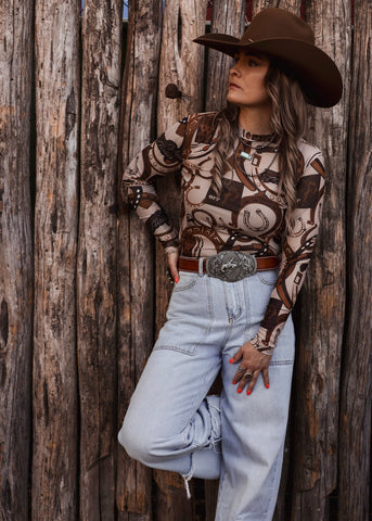The Cowgirl Luck Mesh Top