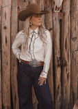 The Vaquera Blouse in Ivory