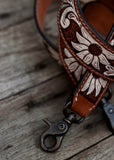 american_darling_tooled_leather_handpainted_buckstitch_handbag_bag_strap_western_rodeo_cowgirl_mack_and_co_designs_australia