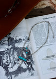 Longhorn Turquoise Bar Necklace Set