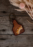 american_darling_tooled_leather_handpainted_keyring_bag_tag_keychain_western_mack_and_co_designs_australia