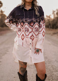 The Cowgirl Canyon Shirt Dress