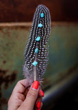 Turquoise Hat Feather