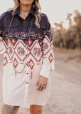 The Cowgirl Canyon Shirt Dress