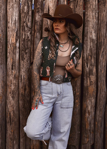 The Thunderbird Boots Quilted Vest