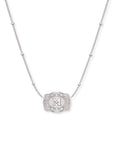 *PRE-ORDER* Inital Ultra Mini Belt Buckle Necklace - Silver