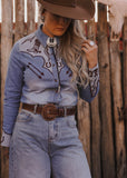 The Cowgirl Blues Blouse