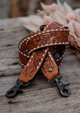 american_darling_tooled_leather_handpainted_buckstitch_handbag_bag_strap_western_rodeo_cowgirl_mack_and_co_designs_australia