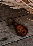 american_darling_tooled_leather_handpainted_keyring_bag_tag_keychain_western_mack_and_co_designs_australia