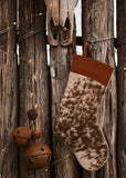 The Cowhide Christmas Stocking