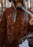 lone_star_stitch_shacket_boot_rust_western_classic_suede_cowgirls_mack_and_co_designs_australia