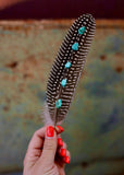 Turquoise Hat Feather