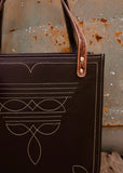 The Boot Stitch Bag in Chocolate