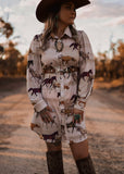 The Painted Pony Shirt Dress