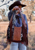 Macy Tooled Leather Cowhide Bag