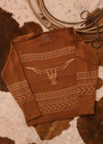 The Longhorn Sweater in Cinnamon
