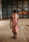 Camilla Maxi Dress in Chocolate Gingham