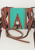 zoe_saddle_blanket_saddleblanket_handbag_bag_fringe_american_darling_tooled_leather_turquoise_blue_rust_western_mack_and_co_designs_australia