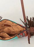 zoe_saddle_blanket_saddleblanket_handbag_bag_fringe_american_darling_tooled_leather_turquoise_blue_rust_western_mack_and_co_designs_australia