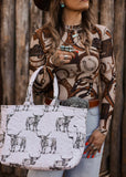 The Longhorn Icon Quilted Tote Bag