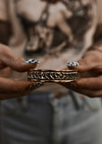 Navajo Cuff Bracelet in Copper & Sterling Silver