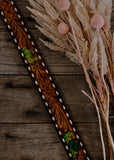 american_darling_tooled_leather_western_buckle_cowboy_cowgirl_belt_handpainted_buckstitch_mack_and_co_designs_australia