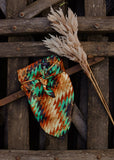 rodeo_western_fashion_silk_satin_thunder_creek_aztec_handmade_handcrafted_concho_scarfslide_slide_wildrag_wild_rag_neck_scarf_tie_necktie_floral_scarves_bucking_bronco_campdraft_barrel_racing_racer_linen_cutting_gingham_paisley_cowgirl_mack_and_co_designs_australia
